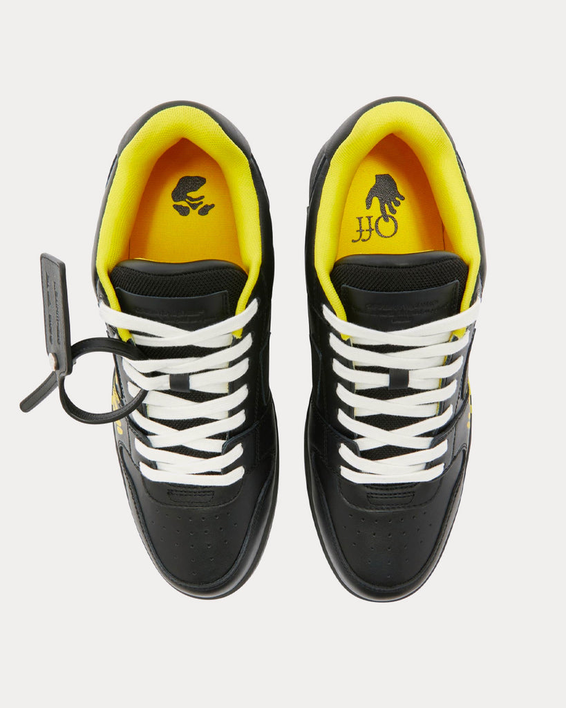 Off-White Out Of Office Ooo Black / Yellow Low Top Sneakers - Sneak in  Peace