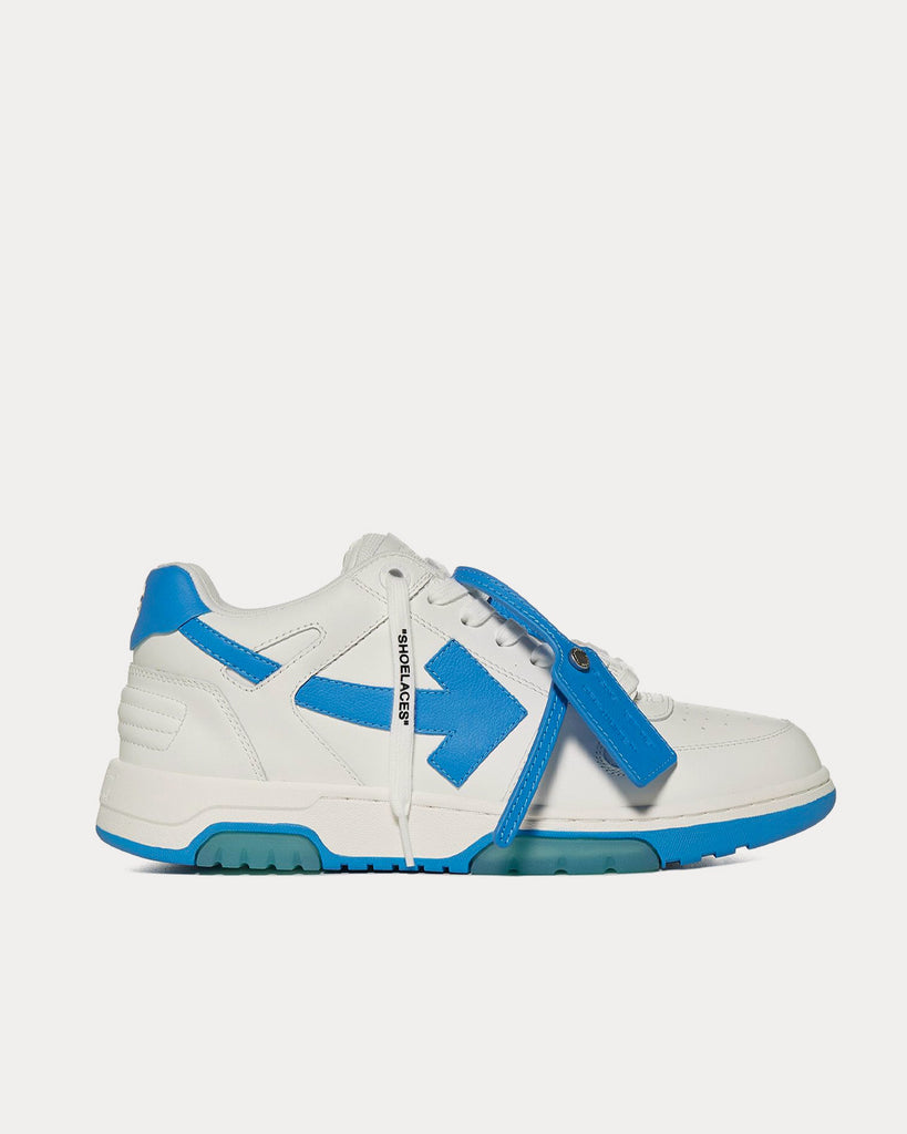 Off-White Out Of Office OOO White Light Blue Low Top Sneakers - Sneak in  Peace