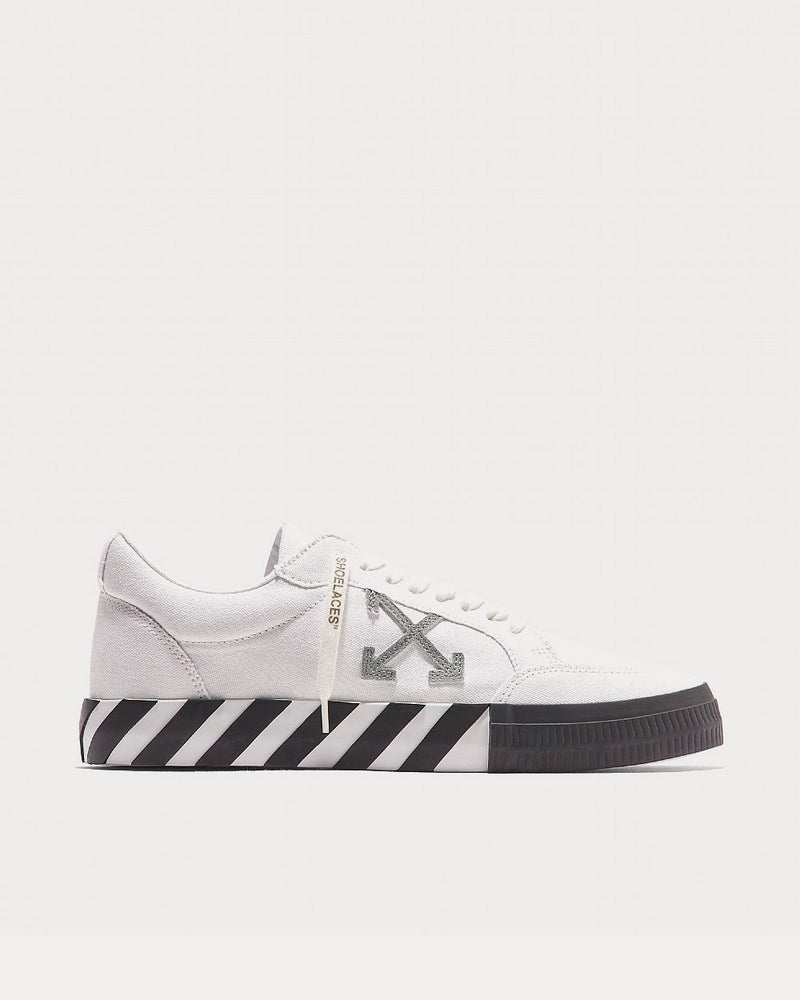 Off-White Vulcanized Eco Canvas White Low Top Sneakers - 1