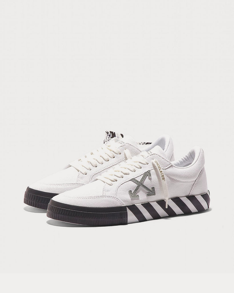 Off-White Vulcanized Black Low Top Sneakers - Sneak in Peace