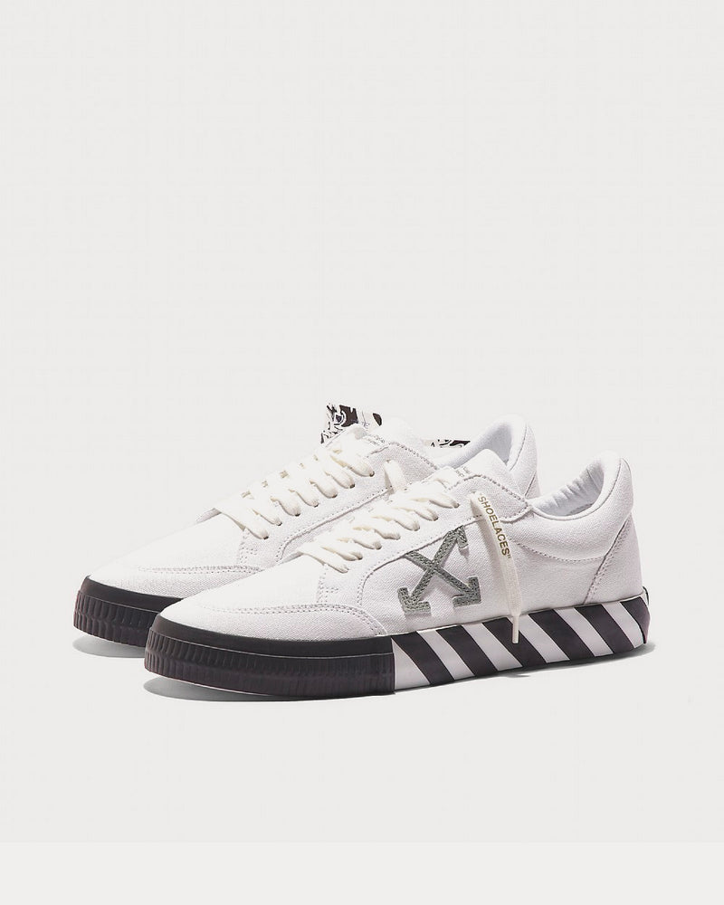Off-White Vulcanized Eco Canvas White Low Top Sneakers - 2