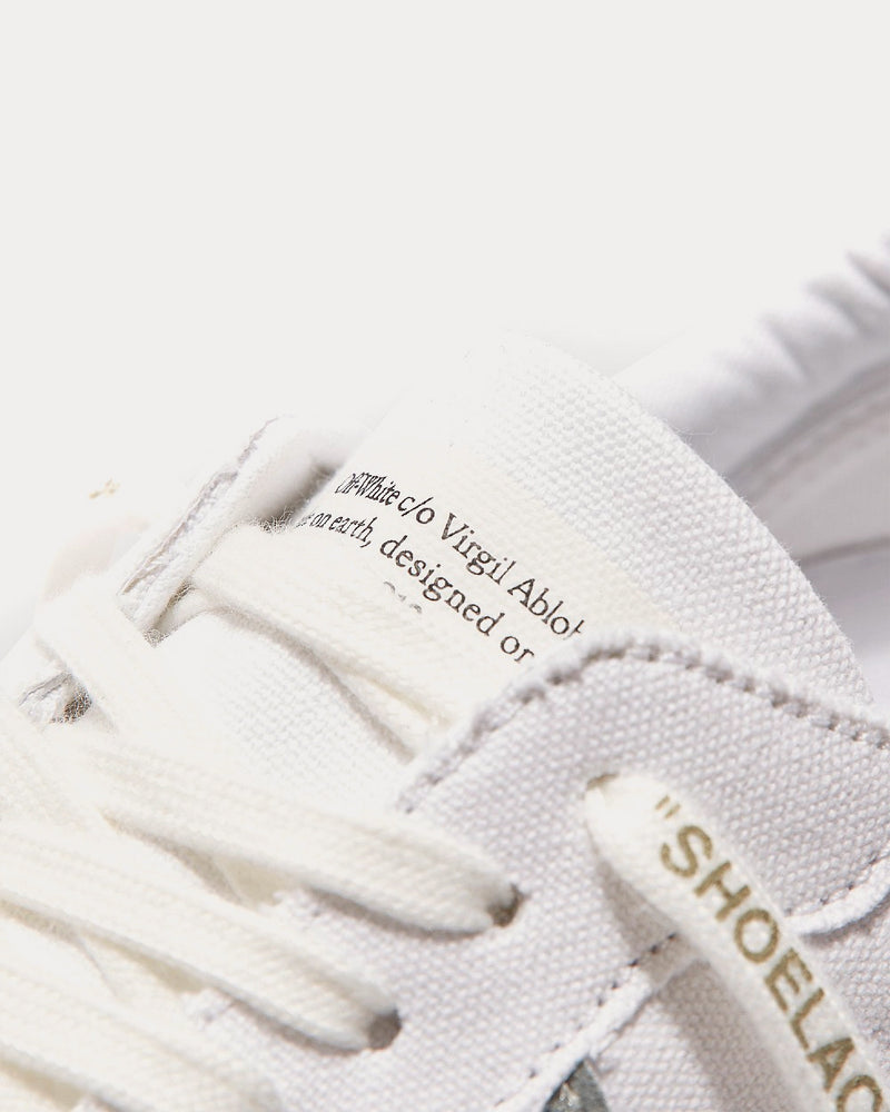 Off-White Vulcanized Eco Canvas White Low Top Sneakers - 5