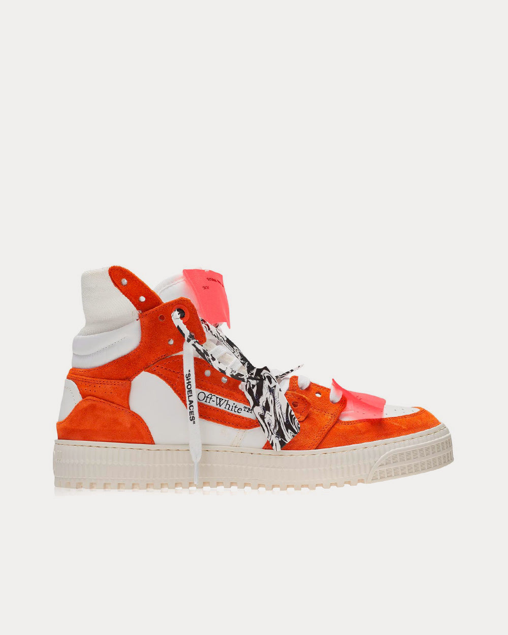 Off-White Men's Off-Court 3.0 Orange / White High Top