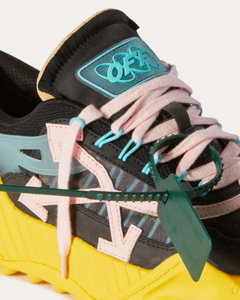 Off White Odsy 1000 Black Yellow Pink Low Top Sneakers Sneak