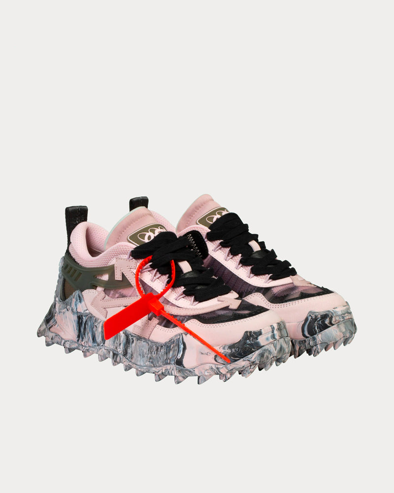 Off-White Odsy-1000 Black & Pink Low Top Sneakers - 2