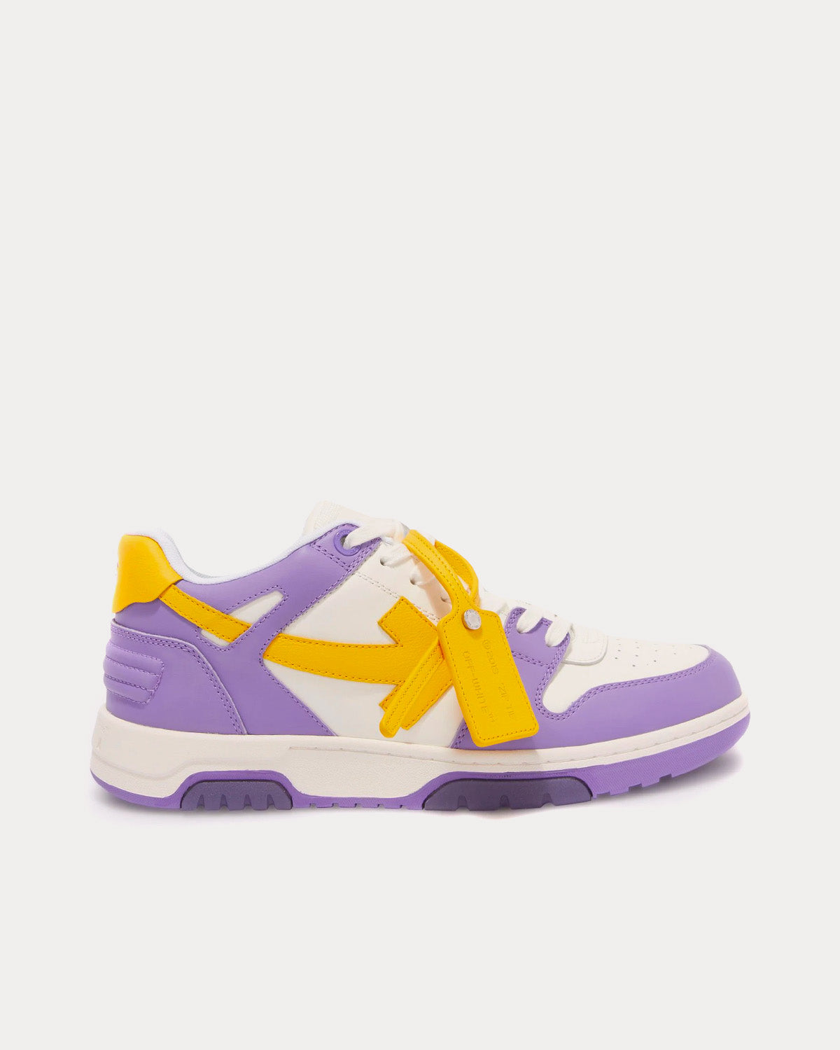 Yellow off sales white sneakers