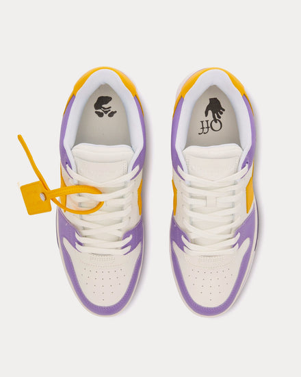 Off-White Out Of Office Purple / Yellow / White Low Top Sneakers - 2