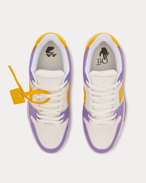Out Of Office Purple / Yellow / White Low Top Sneakers