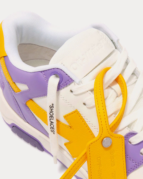 Out Of Office Purple / Yellow / White Low Top Sneakers