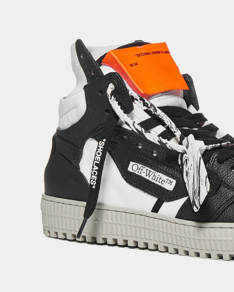 Off-White Off-court 3.0 Leather Black / White High Top Sneakers - 4