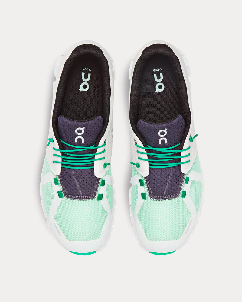 On Cloud 5 Push Ivory Creek Colorway Mens Size 7 Sneakers in Mint & White On MENS Cloud 5 Push  main image 4