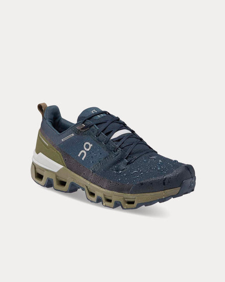 On Running Cloudwander Waterproof Midnight / Olive Running Shoes - 3