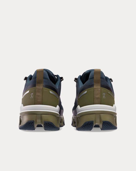 On Running Cloudwander Waterproof Midnight / Olive Running Shoes - 4