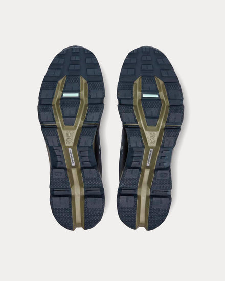 On Running Cloudwander Waterproof Midnight / Olive Running Shoes - 5