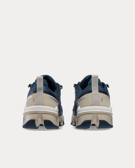 On Running Cloudwander Waterproof Navy / Desert Running Shoes - 4