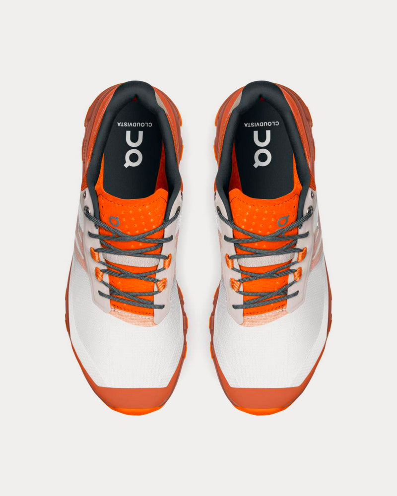On Running Cloudvista White / Rust Running Shoes - 2