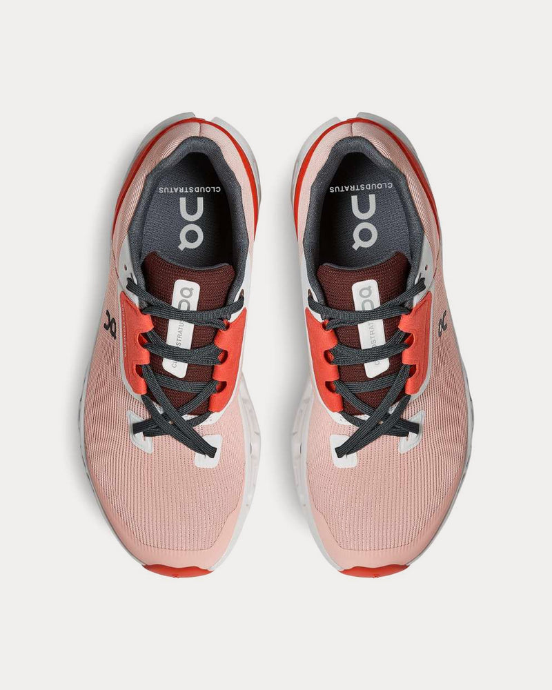 On Running Cloudstratus Rose / Red Running Shoes - 2