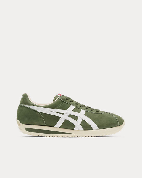 MOAL 77 'Nippon Made' Bronze Green / White Low Top Sneakers