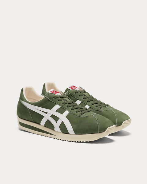 MOAL 77 'Nippon Made' Bronze Green / White Low Top Sneakers