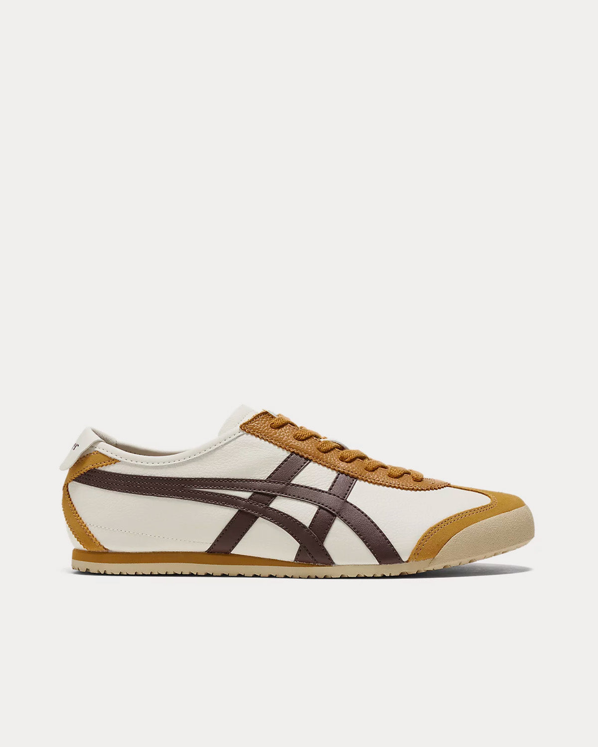 Onitsuka Tiger - Mexico 66 Cream / Licorice Brown Low Top Sneakers