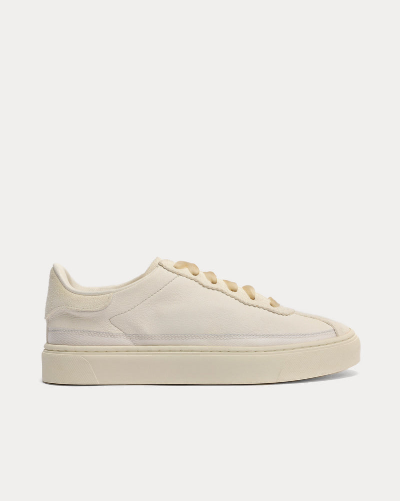 Our Legacy Highlander Collapse Leather White Low Top Sneakers - 1