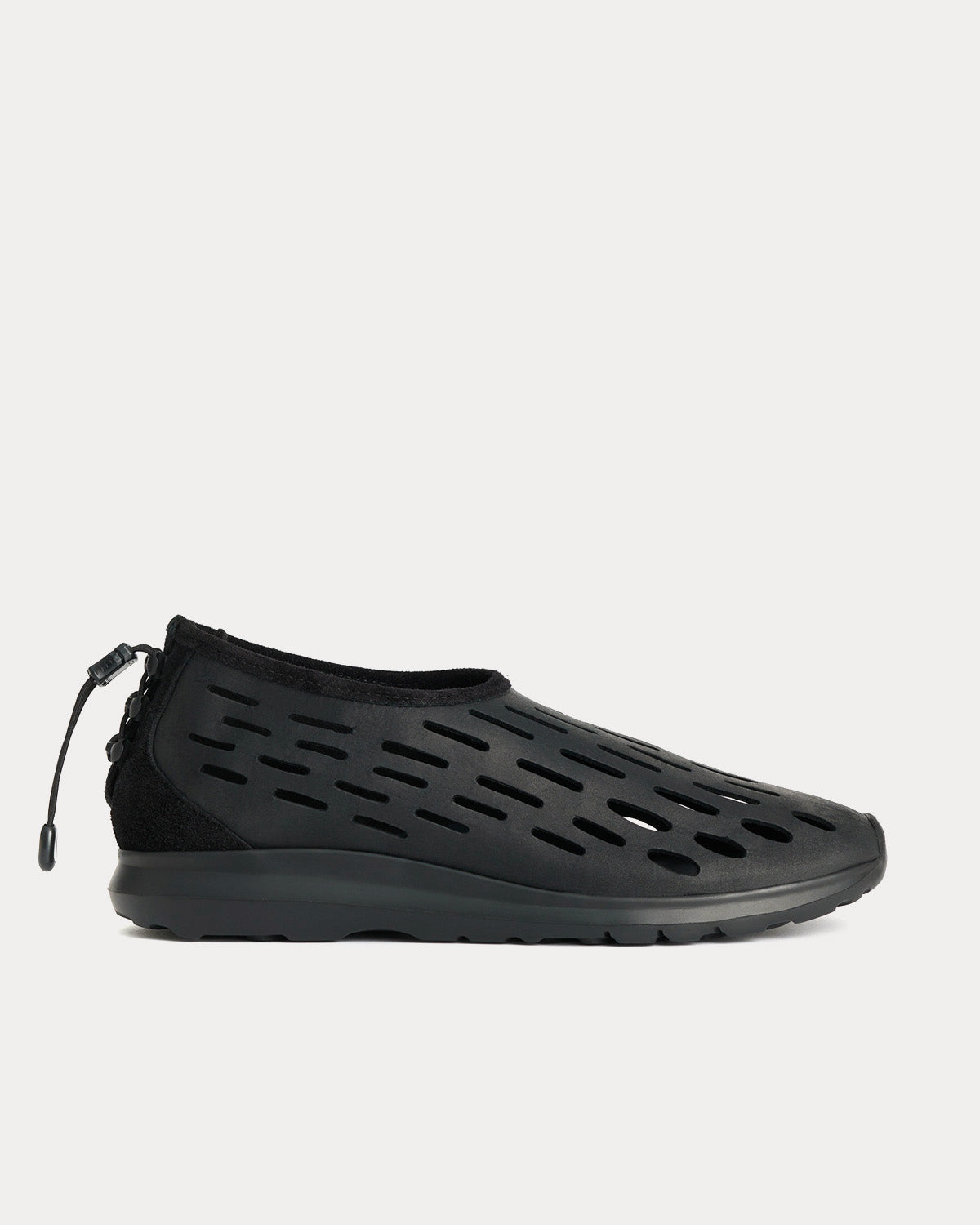 Our Legacy - Strainer Leather Black Slip On Sneakers