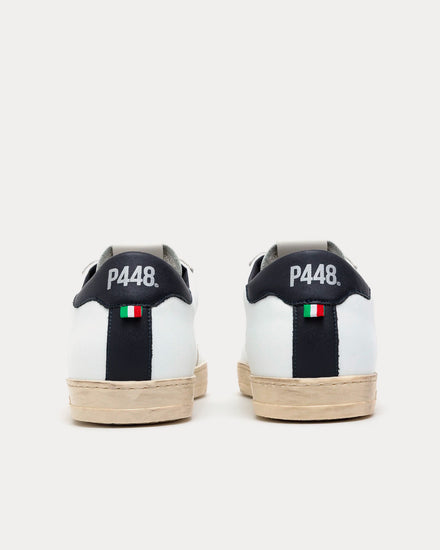 邦楽 ARIGATO PRESTER JOHNES P448 Unisex John Racer White / Black Low Top Sneakers & Trainers