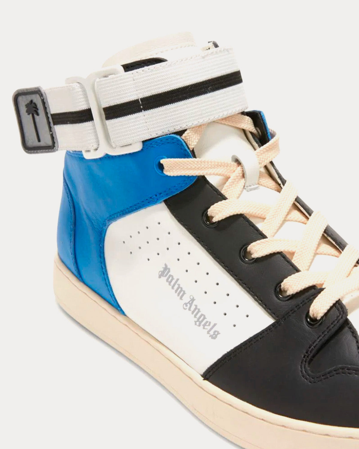 Palm Angels - Palm One White / Blue High Top Sneakers