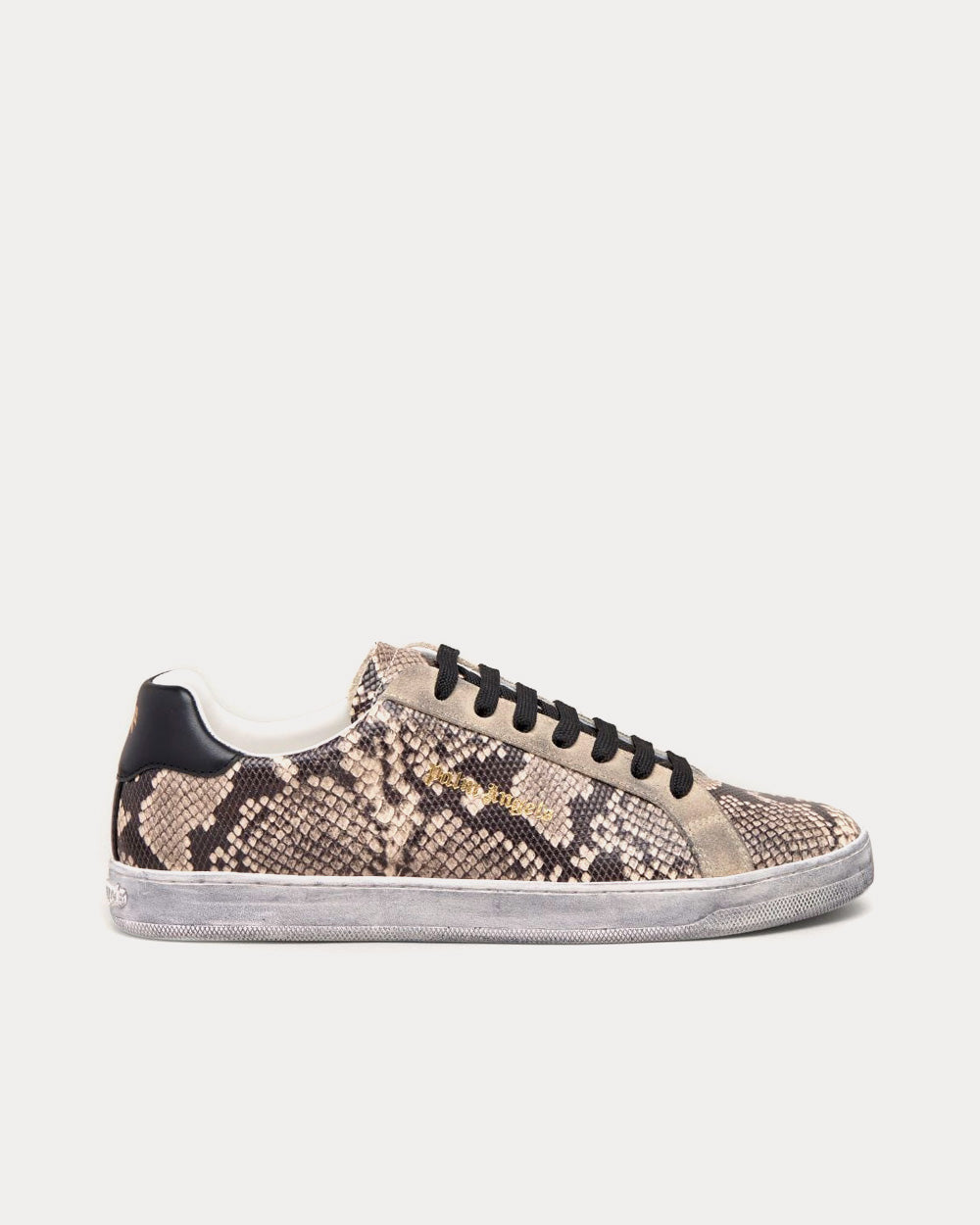 Palm Angels - Python Brown / Black Low Top Sneakers