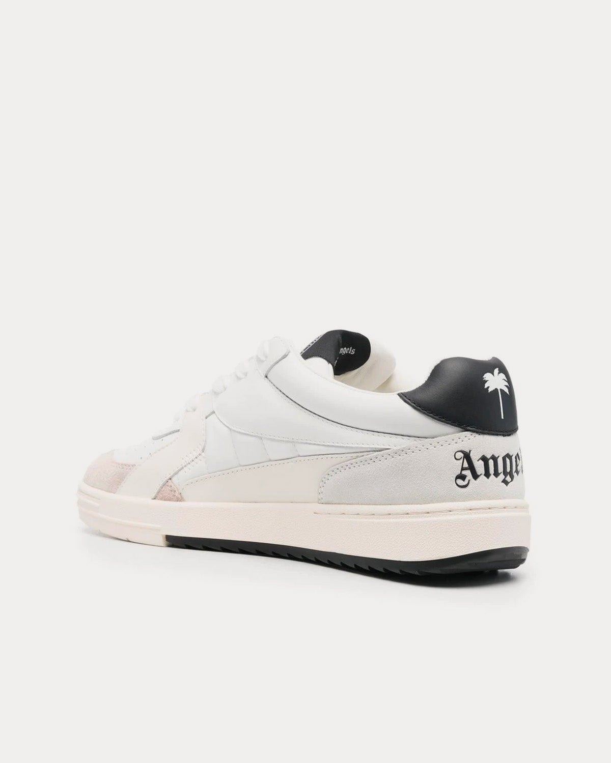 Palm Angels - University White / Black Low Top Sneakers