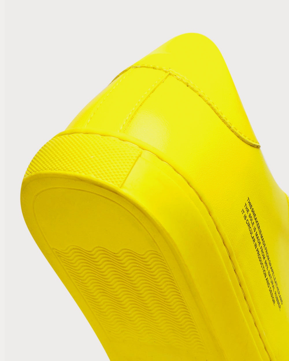 Pangaia - Grape Leather Saffron Yellow Low Top Sneakers