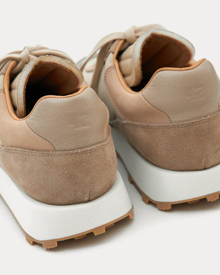 Paracia R-Type 01 Repello Suede Cotton Beige Low Top Sneakers - 3
