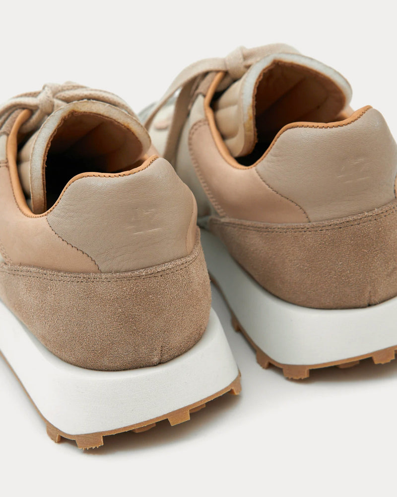 Paracia R-Type 01 Repello Suede Cotton Beige Low Top Sneakers - 3
