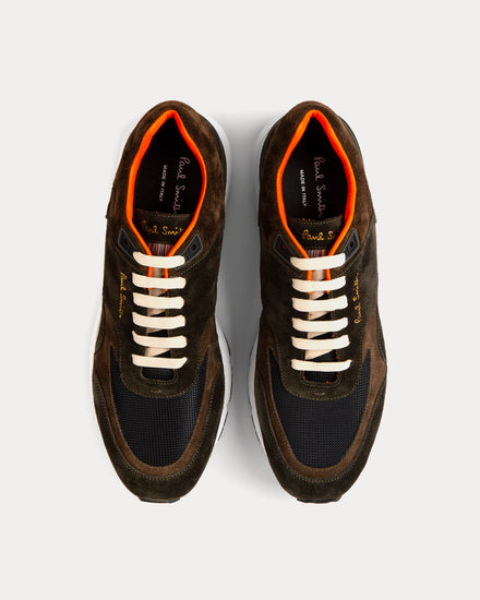 Paul Smith Gordon Suede Dark Green Low Top Sneakers - 2