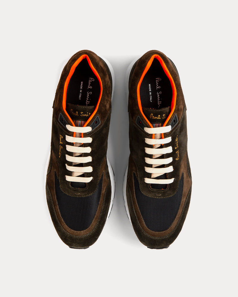 Paul Smith Gordon Suede Dark Green Low Top Sneakers - 2