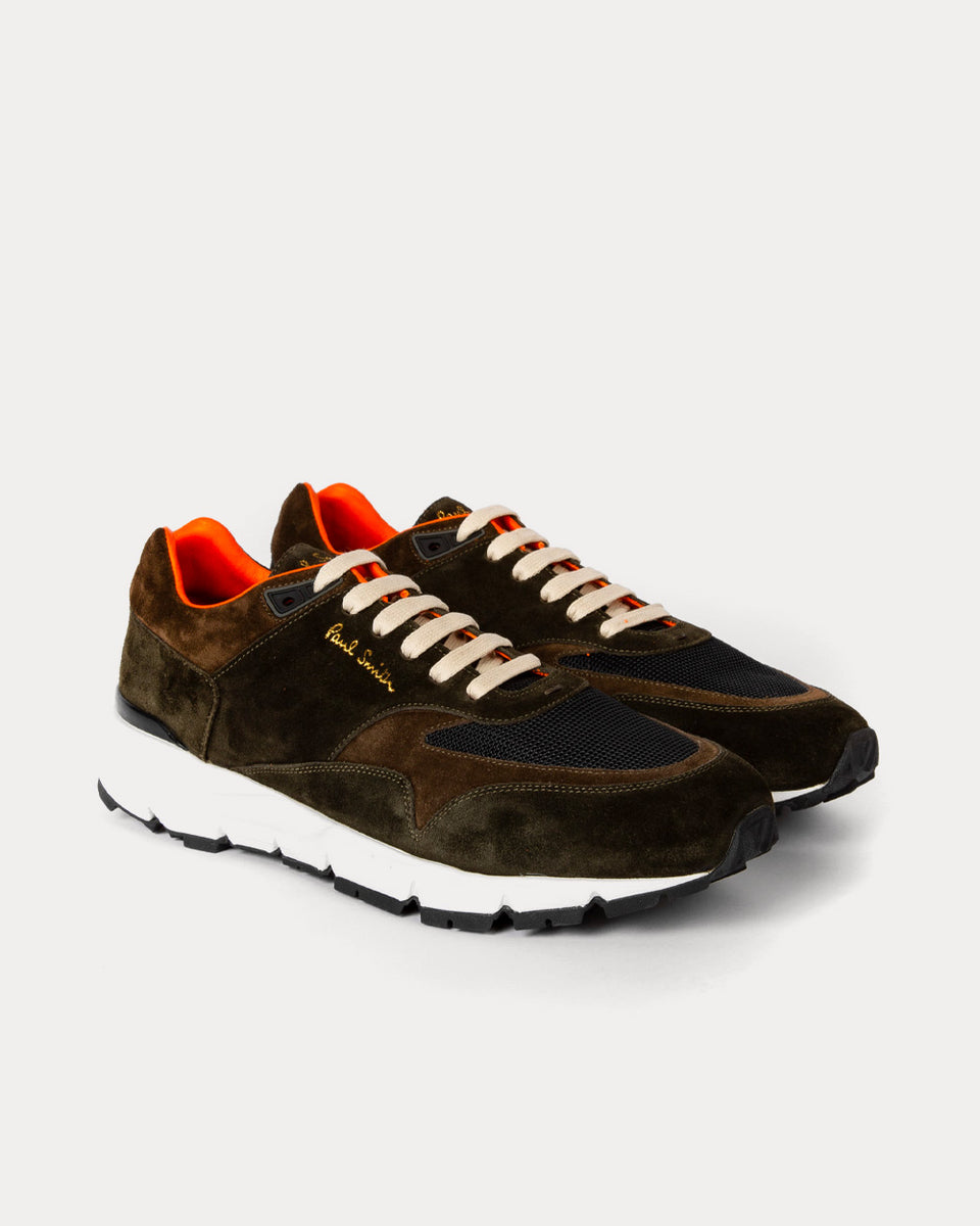 Paul Smith Gordon Suede Dark Green Low Top Sneakers