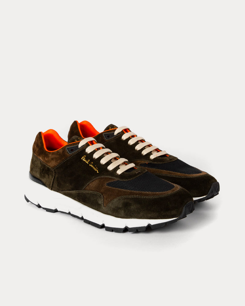 Paul Smith Gordon Suede Dark Green Low Top Sneakers - 3