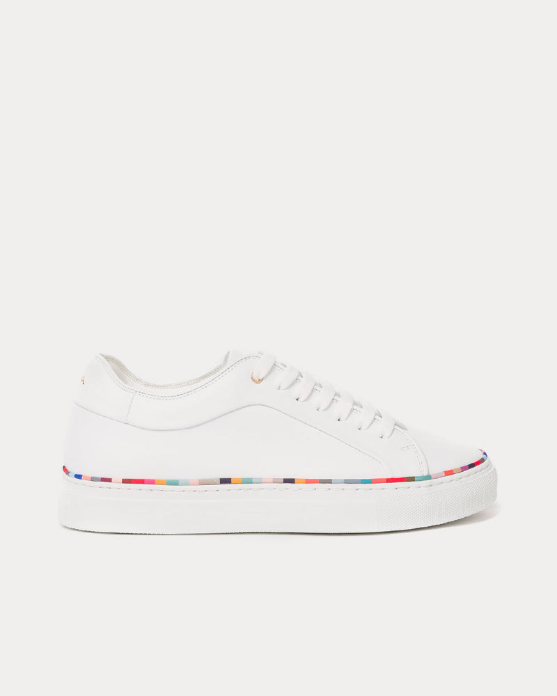 Paul Smith Basso with Swirl Rand White Low Top Sneakers - 1