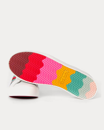 Paul Smith Pigden Swirl Trim White Low Top Sneakers - 4