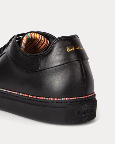 Paul Smith Basso Signature Stripe Piping Black Low Top Sneakers - 5