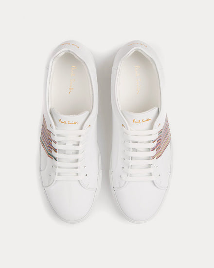 Paul Smith Basso Signature Stripe Panel White Low Top Sneakers - 2
