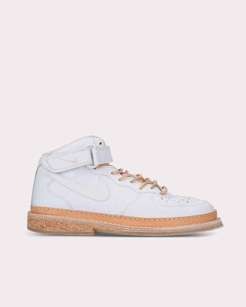 Peterson Stoop Men's Nike Air Force 1 White Leather High Top Sneakers