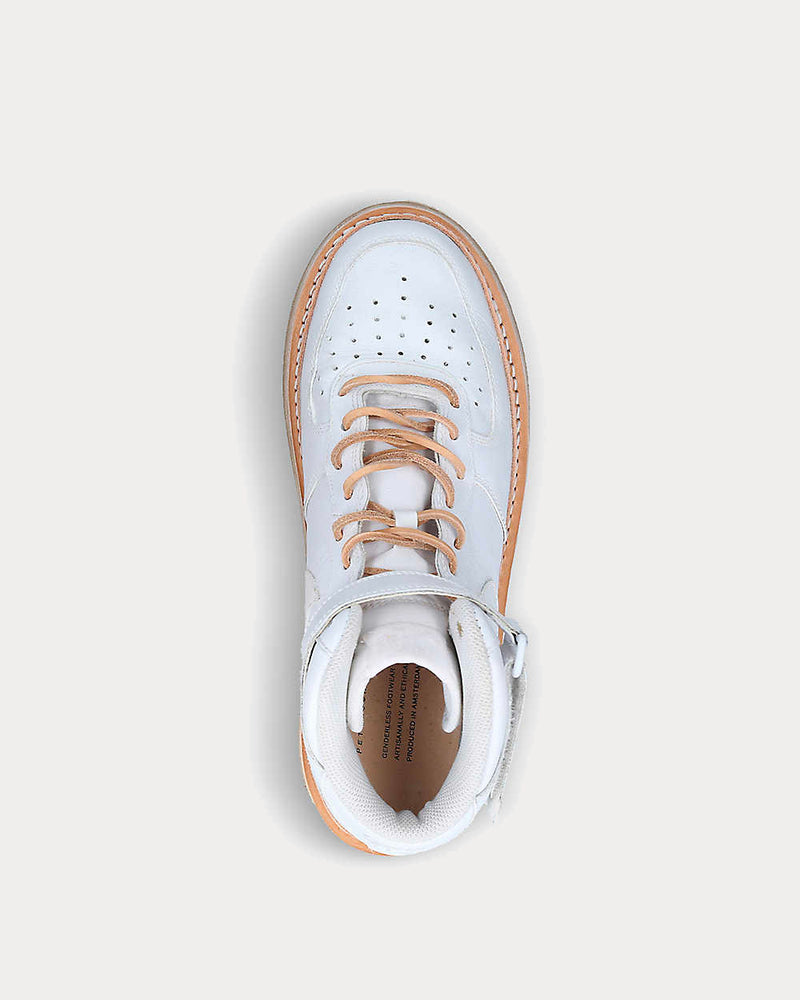 Peterson Stoop Men's Nike Air Force 1 White Leather High Top Sneakers