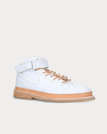 Peterson Stoop Nike Air Force 1 White Leather High Top Sneakers - 3