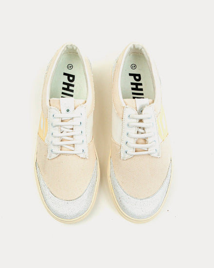 Phileo 016 Tennis Ecru Low Top Sneakers - 2