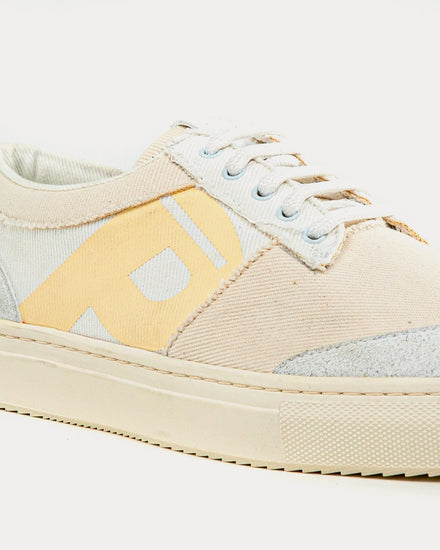 Phileo 016 Tennis Ecru Low Top Sneakers - 3