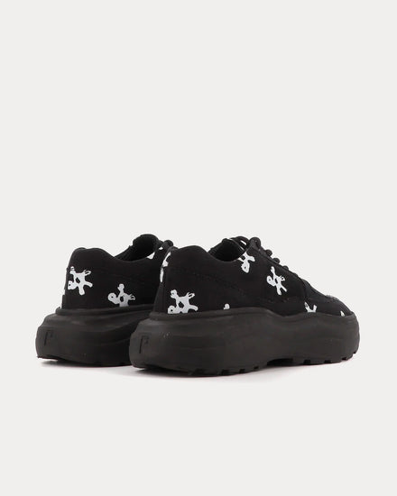 Phileo 003.3 Rocker Flower Print Black Low Top Sneakers - 3