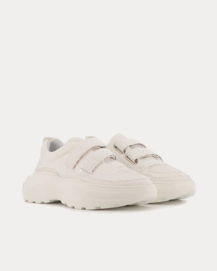 Phileo 002 Strong None-Suede Triple White Low Top Sneakers - 2