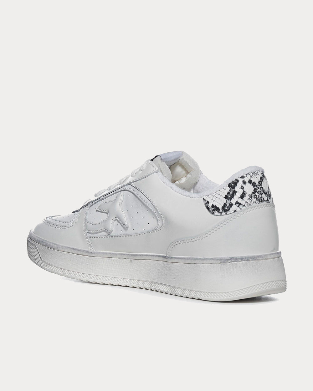 Pinko - Liquirizia Distressed White Low Top Sneakers