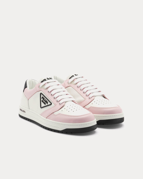 Drejning træt endelse Prada District White / Alabaster Pink Low Top Sneakers - Sneak in Peace